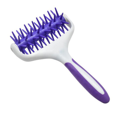 

DIY Baking Tool Rolling Cake Cutters Purple Handle Embossing Hob Cutting Roller Knife Fondant Plastic Surface Cutting Tool