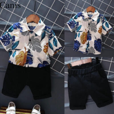 

1-6Y 2Pcs Newborn Toddler Baby Boy Top T-shirt Short Jean Pants Outfit Casual