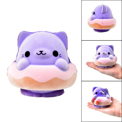 

Gotoamei Purple Cat Slow Rising Furry Squishies Toy Squishes Stress Relief Toy for Kids