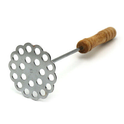 

Potato Stainless Steel Juice Presser Hand Held Puree Durable Kitchen Supplies Long Handle