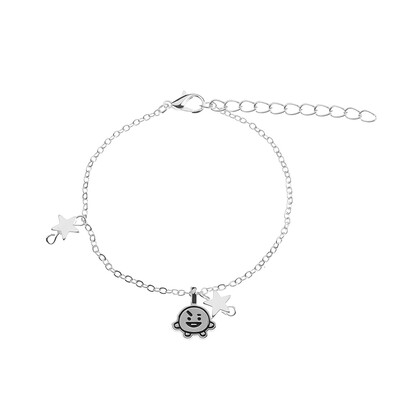 

Skisneostype- Kpop BTS Bracelet Bangtan Boys Adjustable Titanium Steel Bracelet