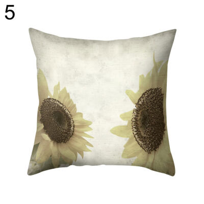 

Vintage Flower Square Throw Pillow Protector Case Cushion Cover Bedding Articles