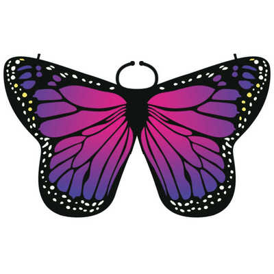 

Children Girl Colorful Cloak Butterfly Cape Scarf Monarch Butterfly Cloak Wing Decoration Festive Party Supplies