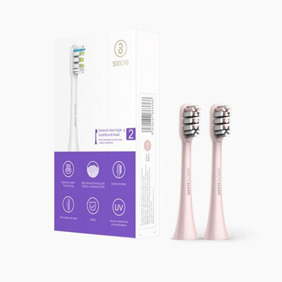 

Xiaomi Soocare X3 2PCS SOOCAS Replacement Electric Toothbrush Head For SOOCAS Xiaomi Mijia SOOCARE X3 Brush Head Hot Sale