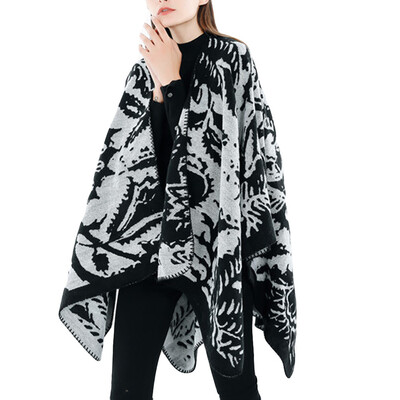 

Roseonmyhand Fashion Women Blanket Camouflage Pattern Coat Wrap Cozy Shawl