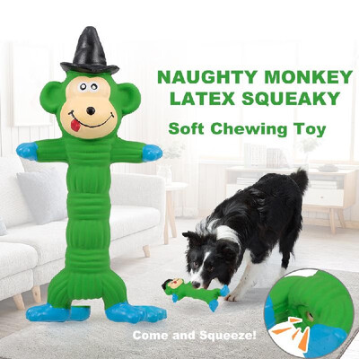 

Dog Latex Squeaky Toy Pirate Dog Soft Chewing Bite Resistant Fetch Interactive Dog Toy for Dogs Puppy