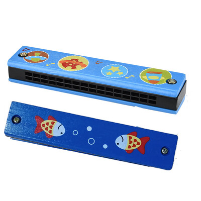 

Tailored Children wooden painting can play harmonica parent-child new strange puzzle toys