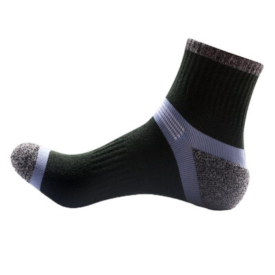 

Sporty Men Autumn Winter Ankle Socks Contrast Color Breathable Casual Cotton Hosiery