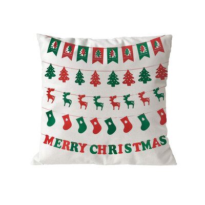 

Tailored Merry Christmas Pillow Cases Soft Sofa Cushion Cover Home Decor Pillow Core
