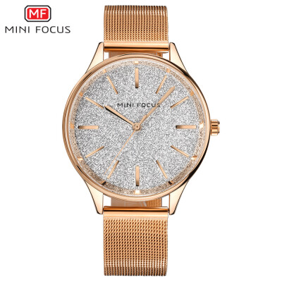 

MINI FOCUS Fox Womens Watch Quartz Watch Fashion Casual Steel Mesh Belt