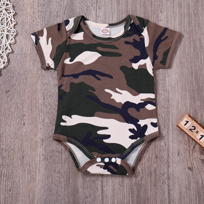 

Toddler Newborn Baby Boys Girls Camouflage Rompers Jumpsuit Outfits Clothes