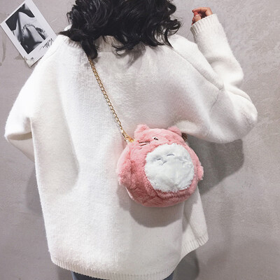 

Mini bag female 2019 new Japanese small fresh cartoon cute bag fashion wild plush shoulder Messenger bag