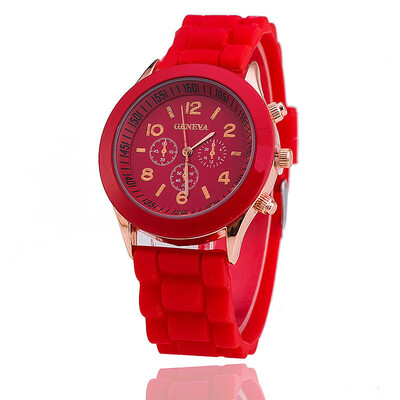 

Domestic watch GENEV diamond watch female quartz watch silicone watch