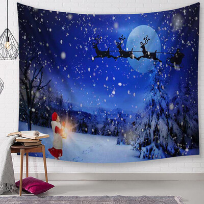 

Toponeto Christmas Tapestry Santa Print Wall Hanging Tapestry Art Home Decor