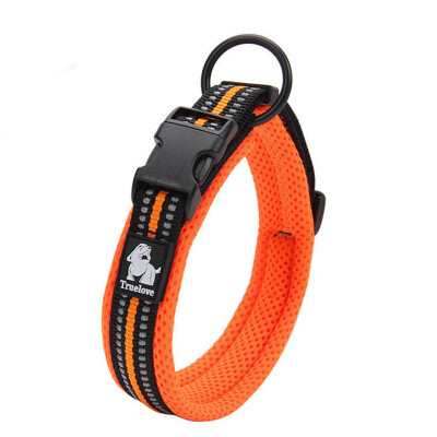 

Adjustable Pet Soft Comfy Reflective Dog Collar Breathable nylon Mesh QFY