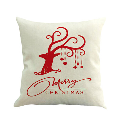 

〖Follure〗Merry Christmas Cushion Cover Square Pillow Case Home Decor