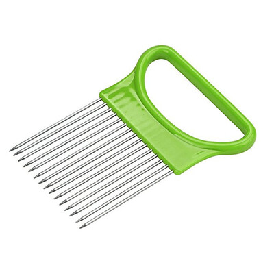 

Slicer Vegetable Fruit Cutter Safety Onion Holder Cooking Tool