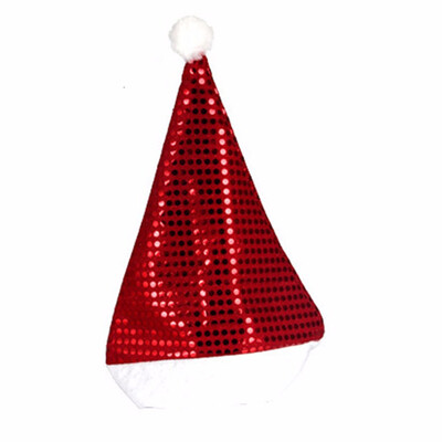 

Gobestart New Christmas Holiday Stars Print Xmas Cap For Santa Claus Gifts Nonwoven Cap