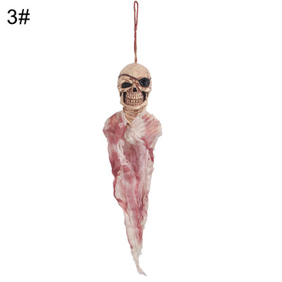 

Simulation Scary Ghost with Skull Face Hanging Halloween Party Decoration Props