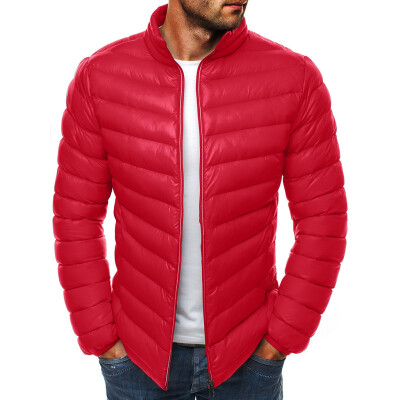 

Gobestart Mens Autumn Winter Zipper Warm Down Jacket Packable Light Top Quality Coat