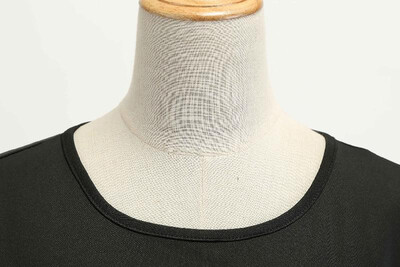 

L8068 Cross-border Halloween Womens Round Neck Long Sleeve Ghost Print Elastic Elastic Waist with Black Ribbon Big Swing red