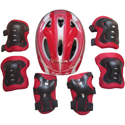

7 X Sets Kids Roller Skating Skateboard Bike Helmet Knee Elbow Wrist Guard Pad