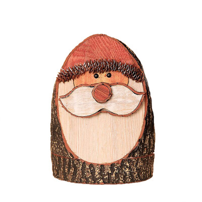 

〖Follure〗Christmas Wooden Pile Snowman Desktop Decoration Home Party Ornaments