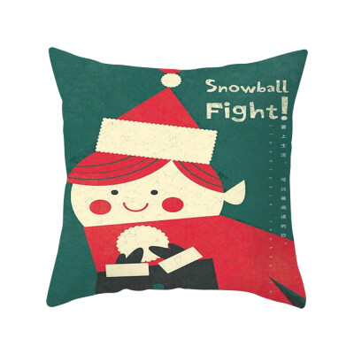 

Tailored Merry Christmas Soft Peach skin Throw Pillow Pillow Cover 45x45cm Home Decor