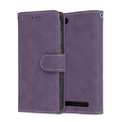 

MOONCASE Millet Red Rice 4A Vintage Scrub 3 Card Case - Purple