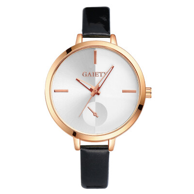 

Minimalism Womens Watches Scale Disc Ladies Quartz Movement Wristwatch Golden Border Leather Strap Clock Fashion Montre Femme50