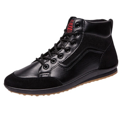 

Men Winter Boots Leather High Tops Snow Boots Footwear Men Flats Soft Moccasins Shoes Sports Shoes zapatos Driving Shoes