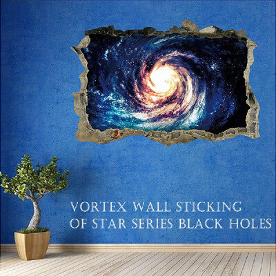 

3D Stereoscopic Wall Stick Star Series Vortex Home Decoration