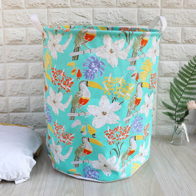 

Toponeto Cotton Linen Waterproof PE Coating Storage Basket Sundries Storage Box