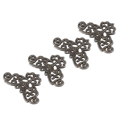 

Greensen 12pcs Antique Style Butterfly Shape Jewelry Scrapbook Album Protector Wood Box Corner Decor