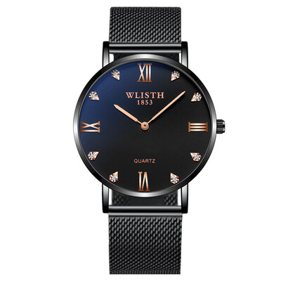 

Mens IPS plating watch thin student mens watch waterproof quartz watch