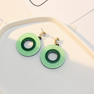 

Aretes de mujer modernos 2018 new design candy color fruit earrings generous minimalist Korean earrings for women