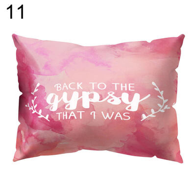 

Romantic Flower Stone Pattern Throw Pillow Case Cushion Cover Bedding Articles