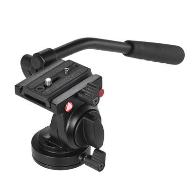 

KH-6750 Camera Tripod Fluid Drag Pan Head w Sliding Plate 14 38 Screws