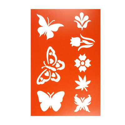 

Plastic DIY Scrapbook Template Cake Cookie Coffee Flower Spray Stencils