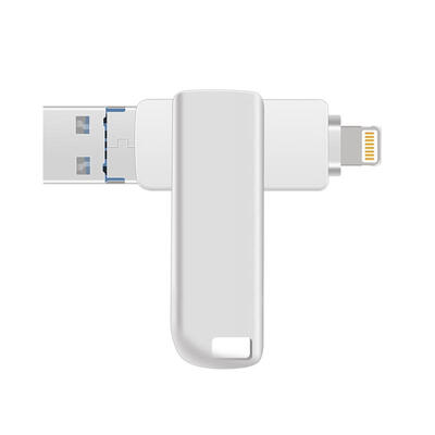 

Y40 USB 20 Flash Drive For IPhone IPad 16GB 32GB 64GB 128GB Memory Stick With Rotating Metal Cover