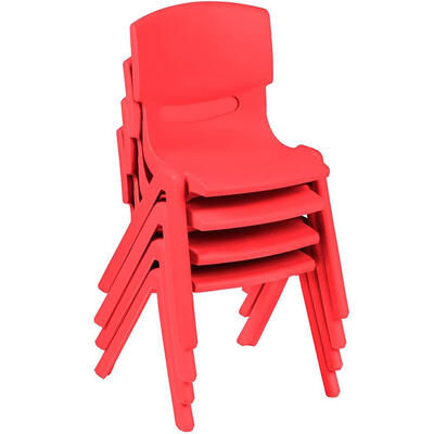 

Set of 4 Stackable Kids Plastic ChairsPreschool Stack ChairPack of 4