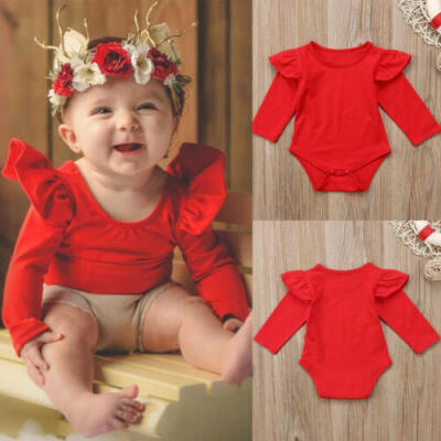 

Cute Toddler Kids Baby Girls Long Sleeve Romper Bodysuit Jumpsuit Outfit Clothes