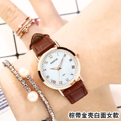

Womens watch waterproof fashion 2019 new trend student leisure couple watch Korean version of simple atmospheric womens watch