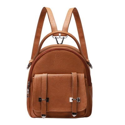 

Fashion Women Leather Small Backpacks High Quality Soft Mini Shoulder Bags for Teenage Girl School Bags FemaleBackpacks