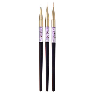 

3pcsSet 7911mm Rhinestones Nail Art Liner Pen DIY Painting Drawing Brush