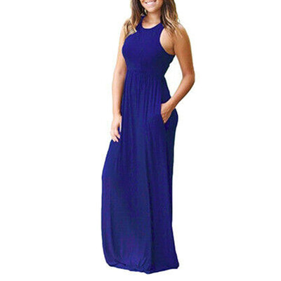 

Women Boho Long Maxi Casual Dress Evening Party Beach Dresses Summer Sundress
