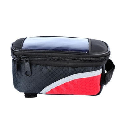

New Waterproof Cycling Bike Bicycle Tube Bag Front Frame Pannier For Cell Phone