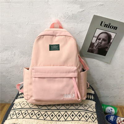 

Insfeng schoolbag for female students in Korean version of senior high school campus simple bfsen antique backpack shoulder bag