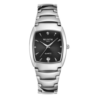 

Business couple watches custom mens&womens luminous waterproof steel belt quartz watch