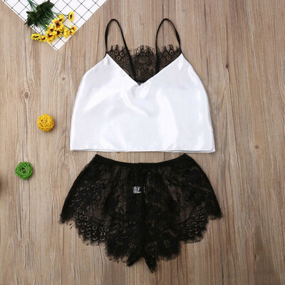 

Women Ladies Sexy Lace Sleepwear Satin Nightwear Lingerie Pajamas Underwear Suit